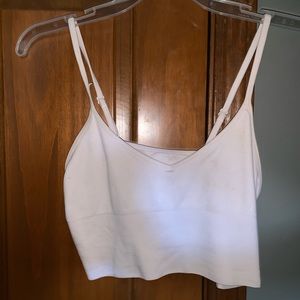 h&m white bralette/crop top